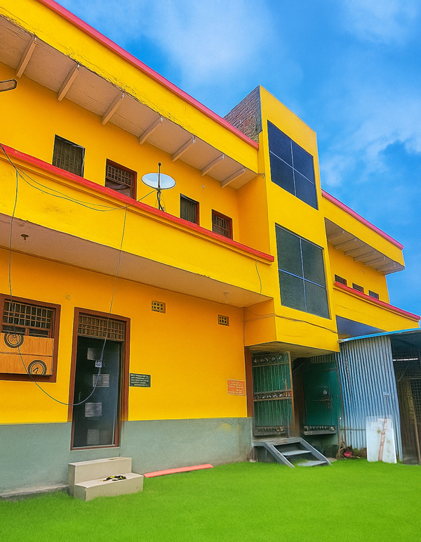 Front view of Ekta Boys Hostel
